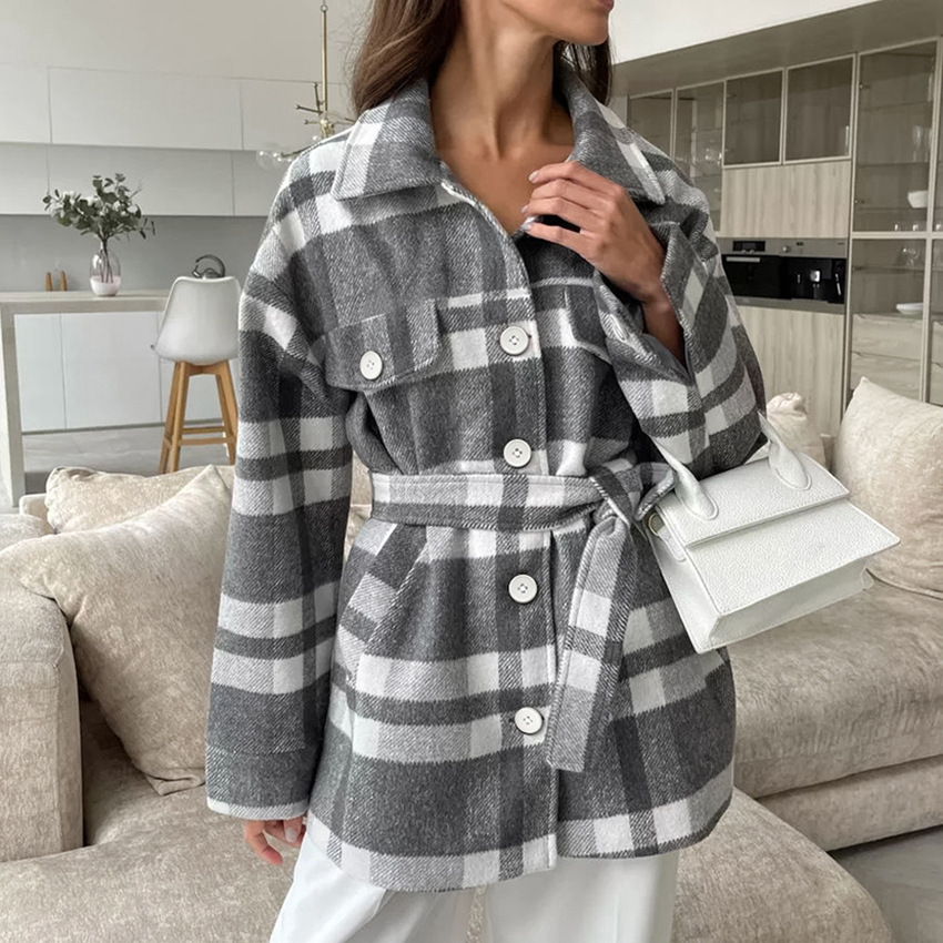 Winter Fashion Thick Lapel Lace-up Womens Wear - Image 2