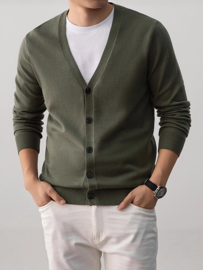 Korean-style Loose-fit Knit Sweater Coat - Image 5