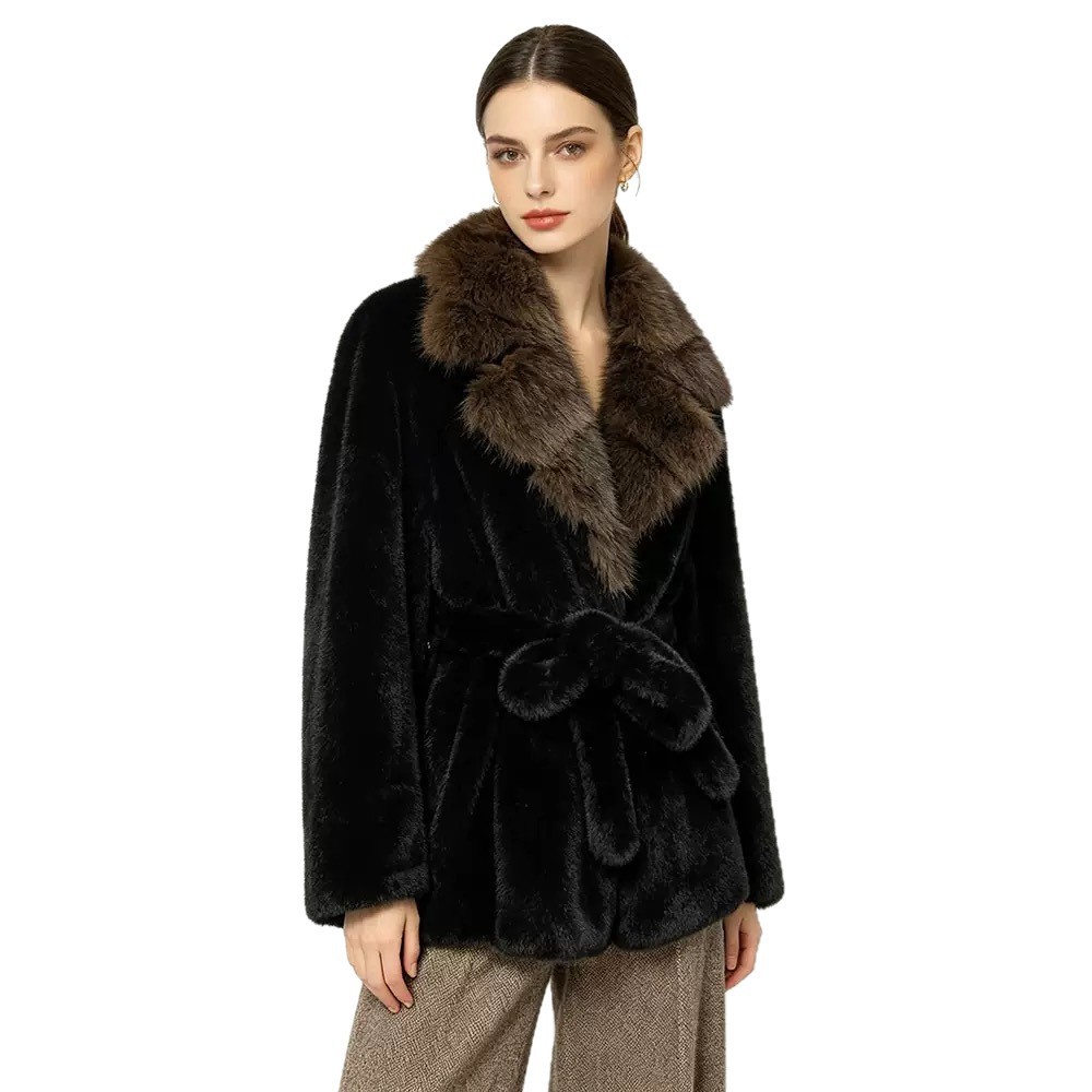 AutumnWinter Fashion Mid-length Coat With A Buttoned Lapel Design - Image 2