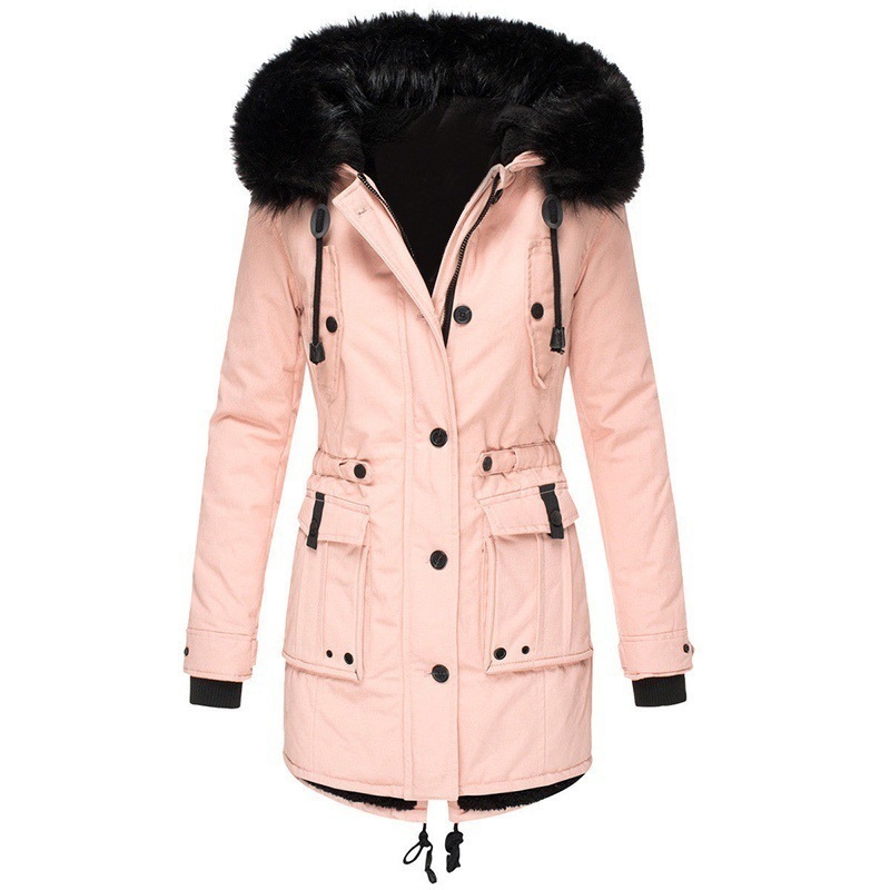 Women's Clothing Fleece-lined Thickened Women's Cotton Padded Clothing Women's Winter - Image 5