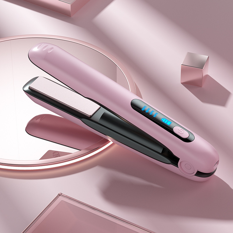 Wireless Hair Straightener Flat Iron Mini 2 IN 1 Roller USB 5000mAh Max 200 Degree Portable Cordless Curler 4 Levels Dry And Wet Uses - Image 3