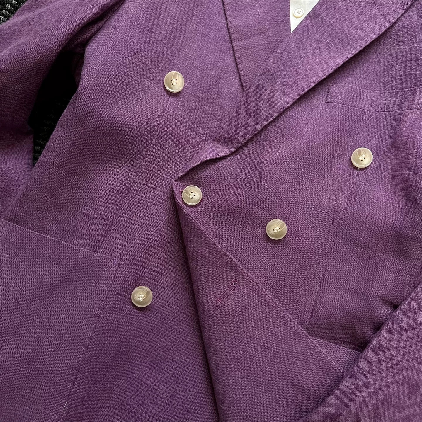 Casual British-style Semi-lined Slim-fit Suit - Image 6