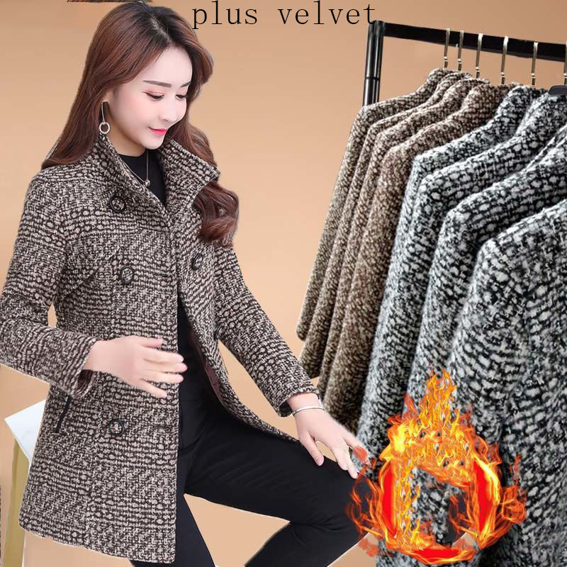 Fashion Thick Plaid woolen coat women's clothing - Image 7