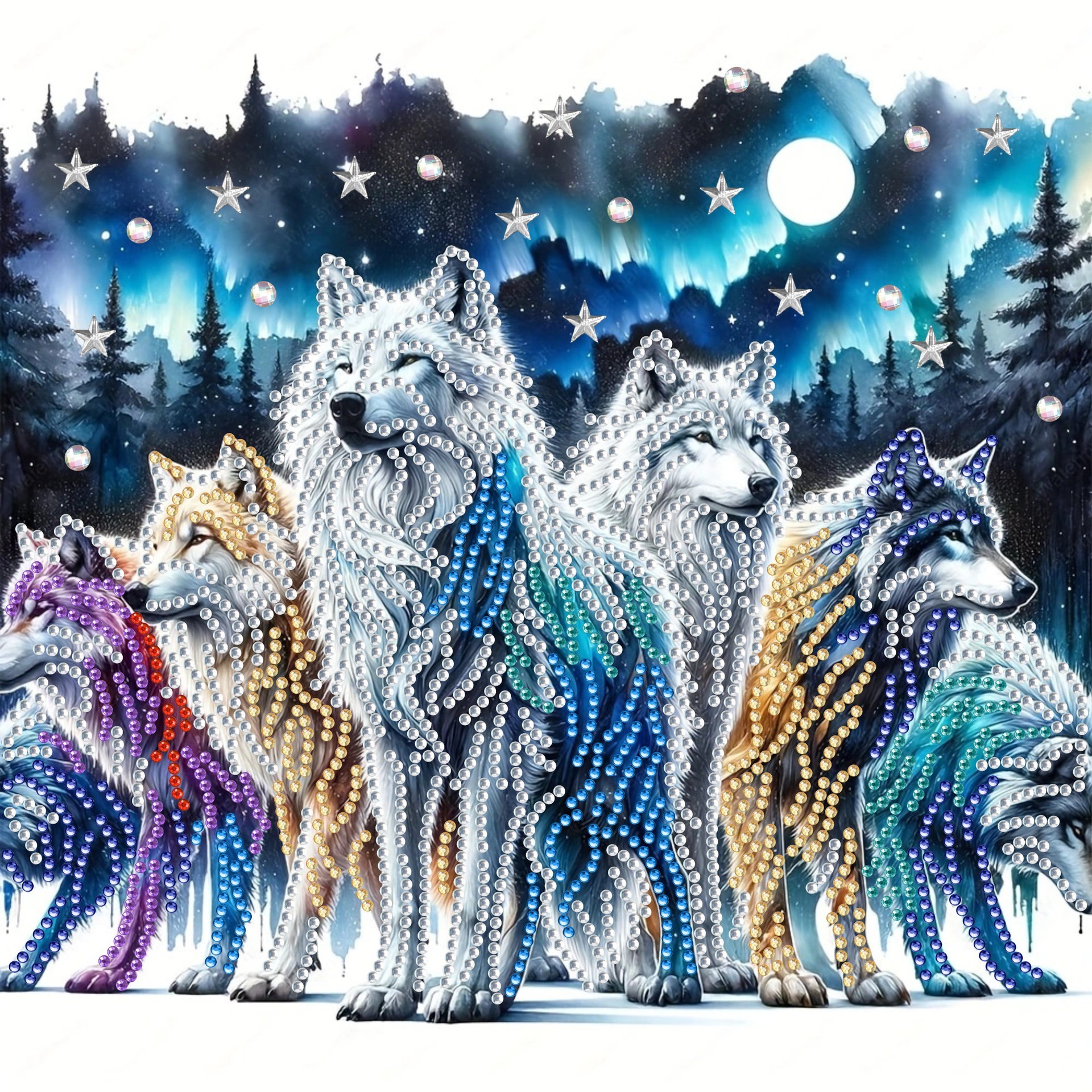 5D Alien Sticker Dot Diamond Decorative Painting - Image 4