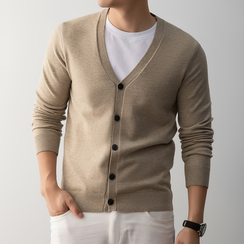 Korean-style Loose-fit Knit Sweater Coat - Image 3