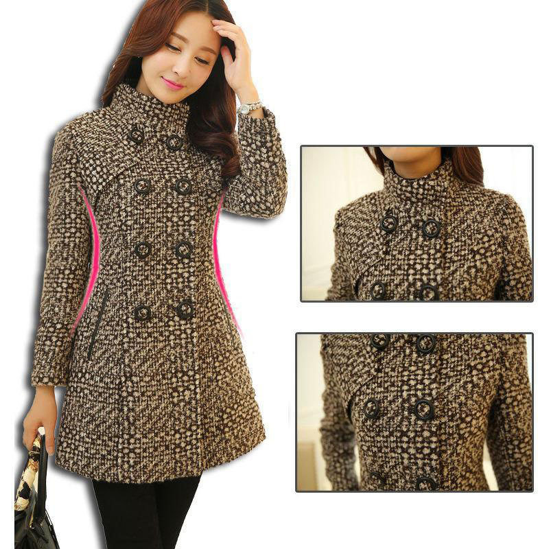 Fashion Thick Plaid woolen coat women's clothing - Image 6
