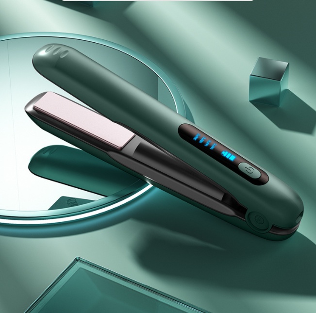 Wireless Hair Straightener Flat Iron Mini 2 IN 1 Roller USB 5000mAh Max 200 Degree Portable Cordless Curler 4 Levels Dry And Wet Uses - Image 7