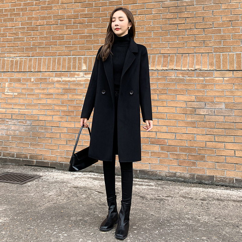 Womens Stylish Double-faced Cashmere Coat - Image 6