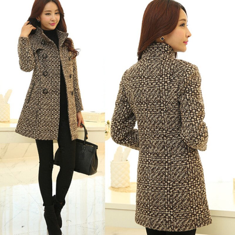 Fashion Thick Plaid woolen coat women's clothing - Image 4