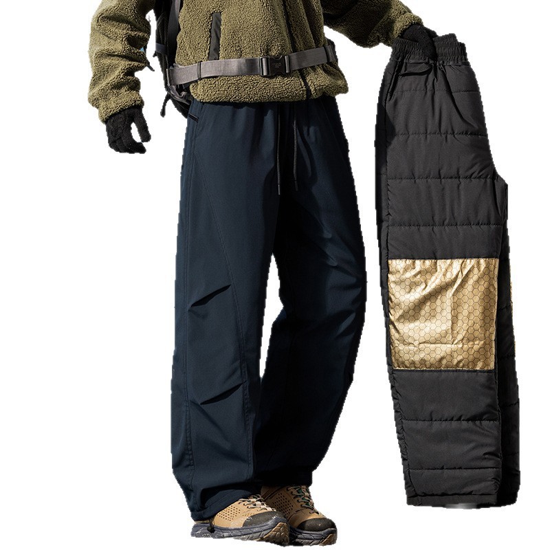 Northeast-style Warm Workwear Down Cotton Pants - Image 5