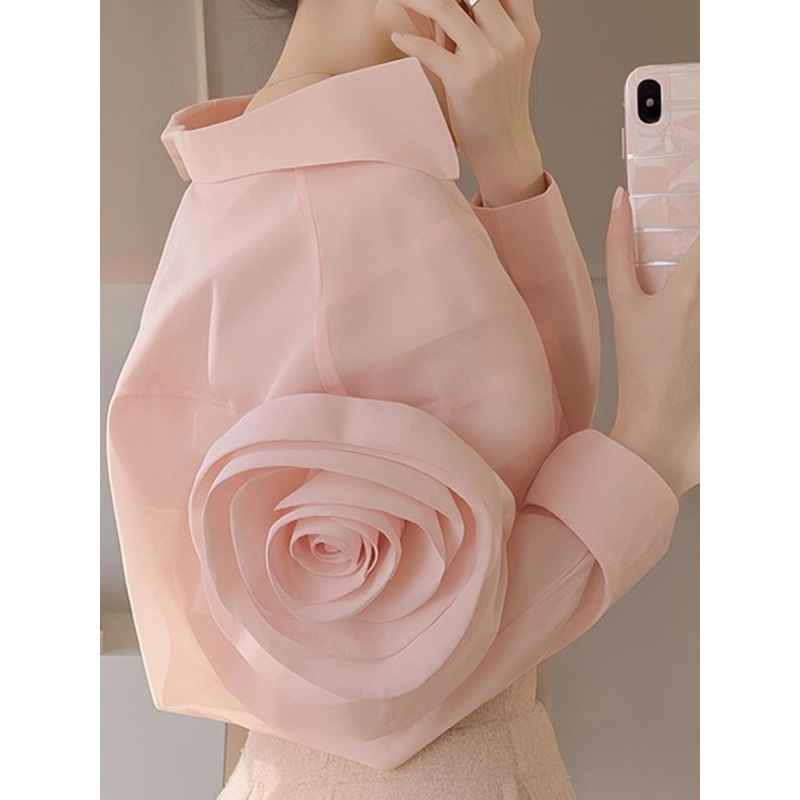 Womens French-style Elegant Dopamine Top - Image 6
