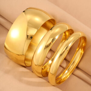 Moms Non-fading Titanium Steel Bracelet Round Bangle