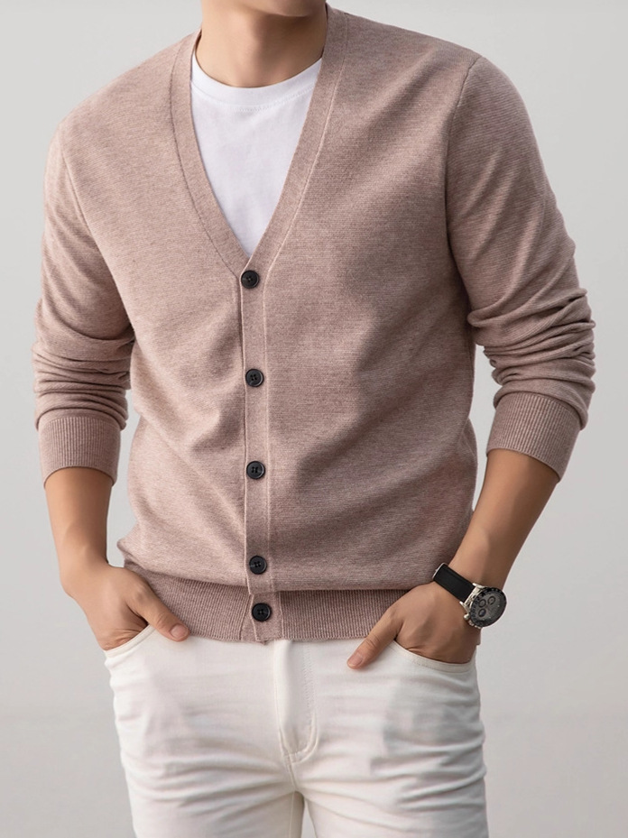 Korean-style Loose-fit Knit Sweater Coat - Image 2