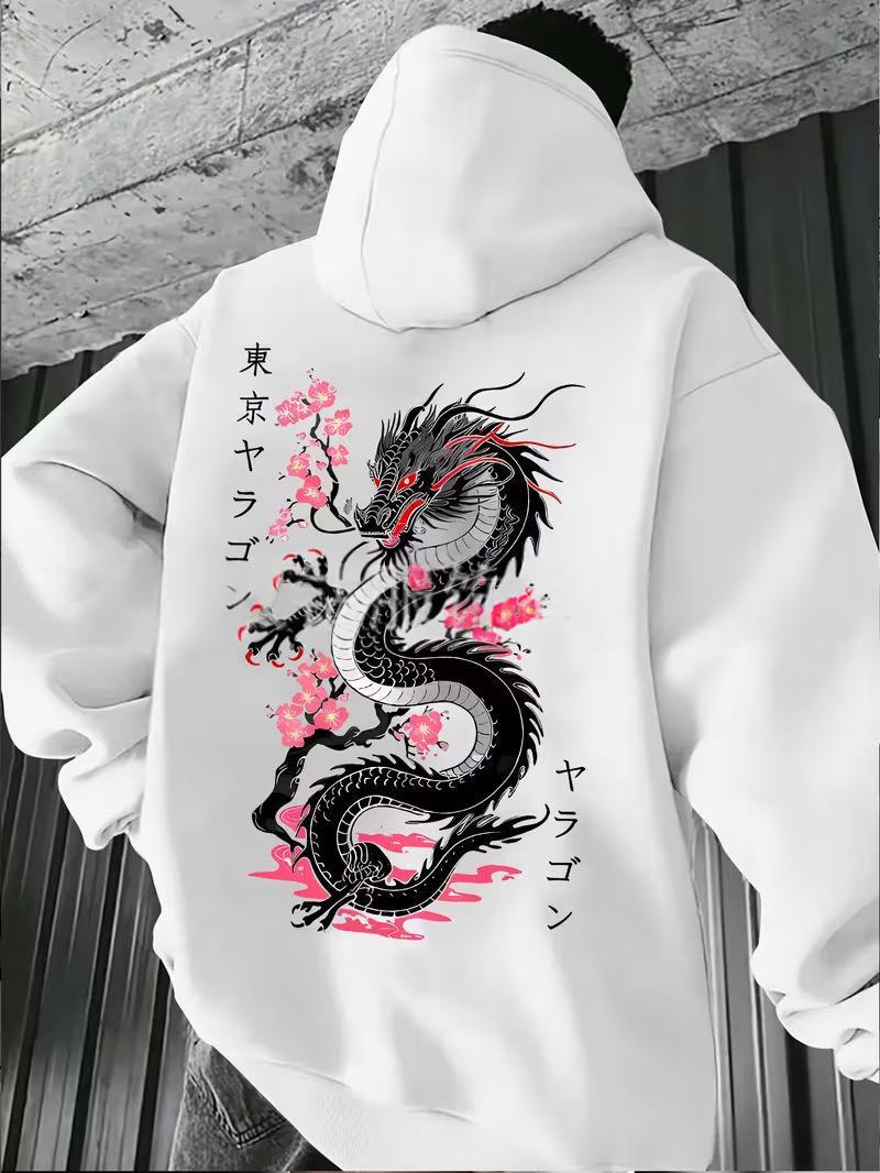 New Mens Casual Printed Hooded Sweatshirt - Image 7