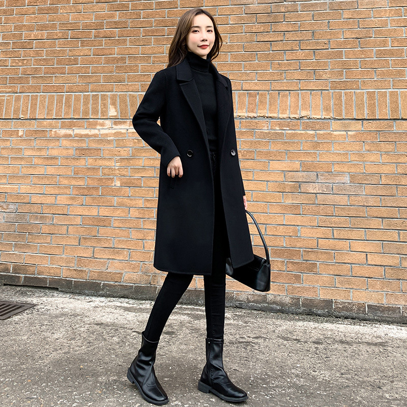 Womens Stylish Double-faced Cashmere Coat - Image 5