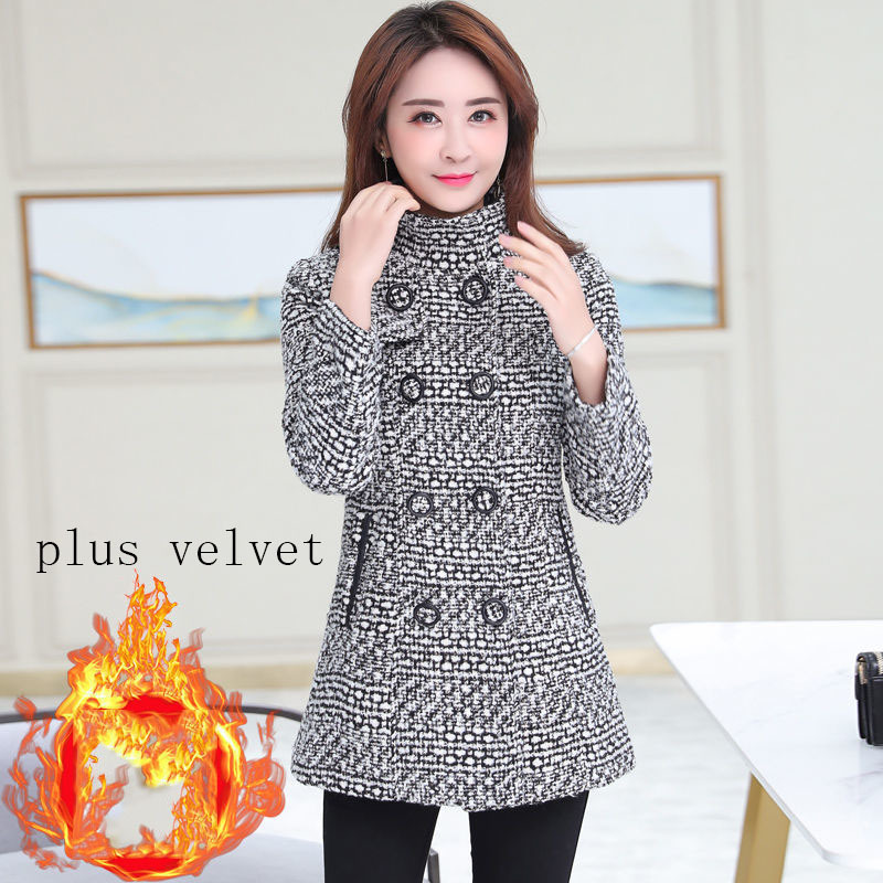 Fashion Thick Plaid woolen coat women's clothing - Image 2