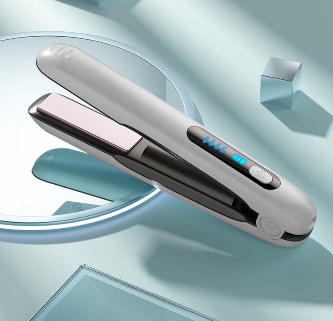 Wireless Hair Straightener Flat Iron Mini 2 IN 1 Roller USB 5000mAh Max 200 Degree Portable Cordless Curler 4 Levels Dry And Wet Uses - Image 4