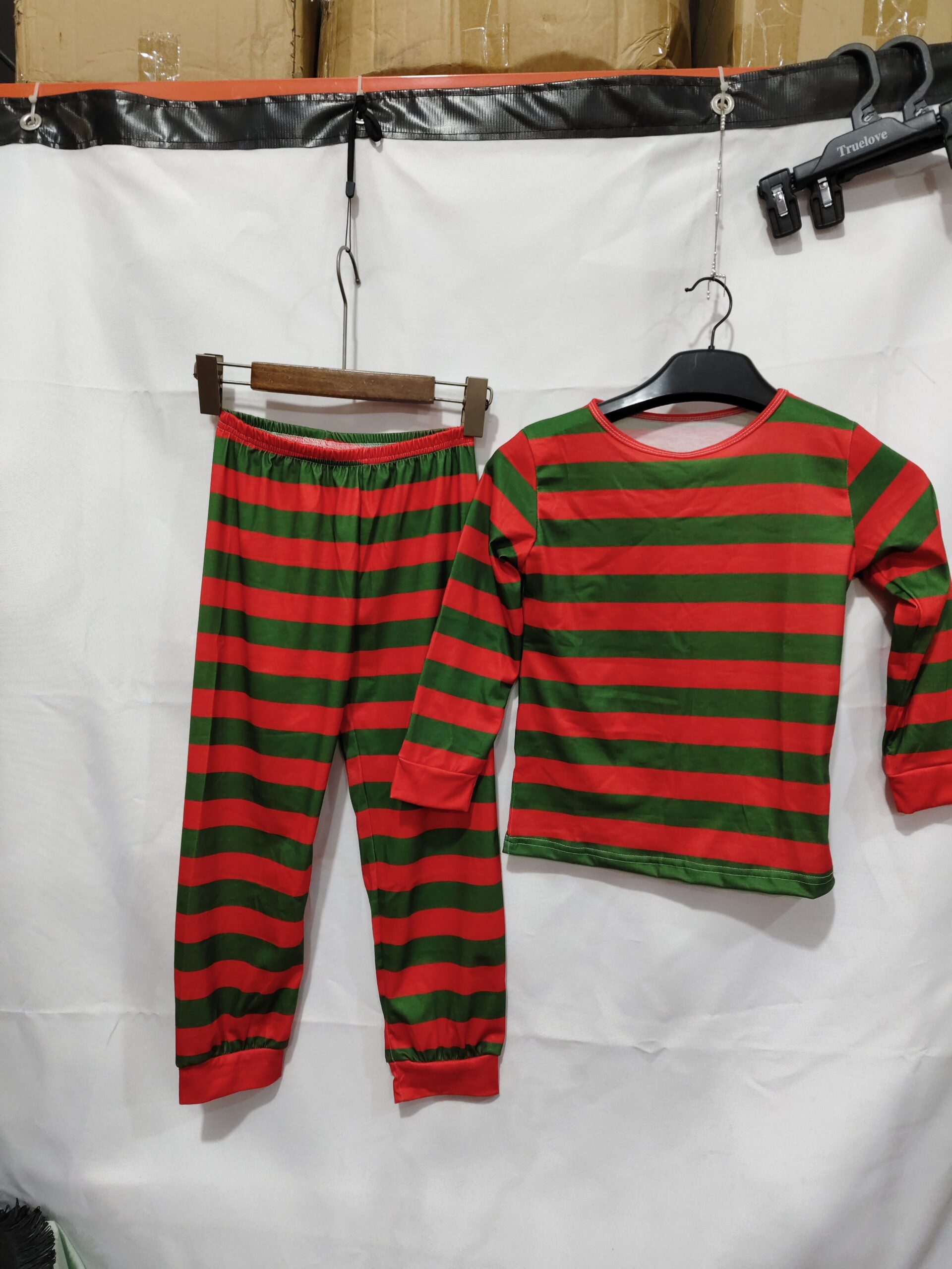 Striped Christmas Family Set Autumn Long-sleeve Loungewear - Image 5
