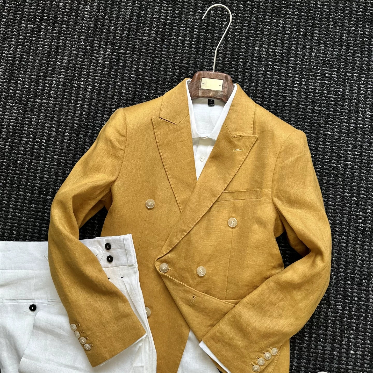 Casual British-style Semi-lined Slim-fit Suit - Image 8