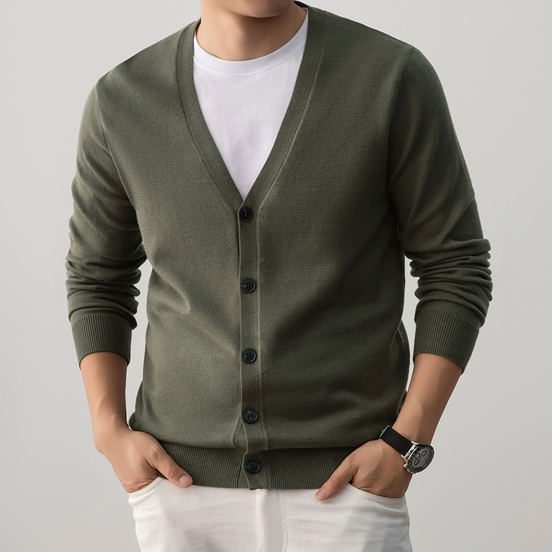 Korean-style Loose-fit Knit Sweater Coat - Image 10
