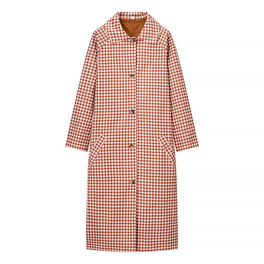 Slimming Notch-Lapel Single-Breasted Wool Coat For Women - Image 4
