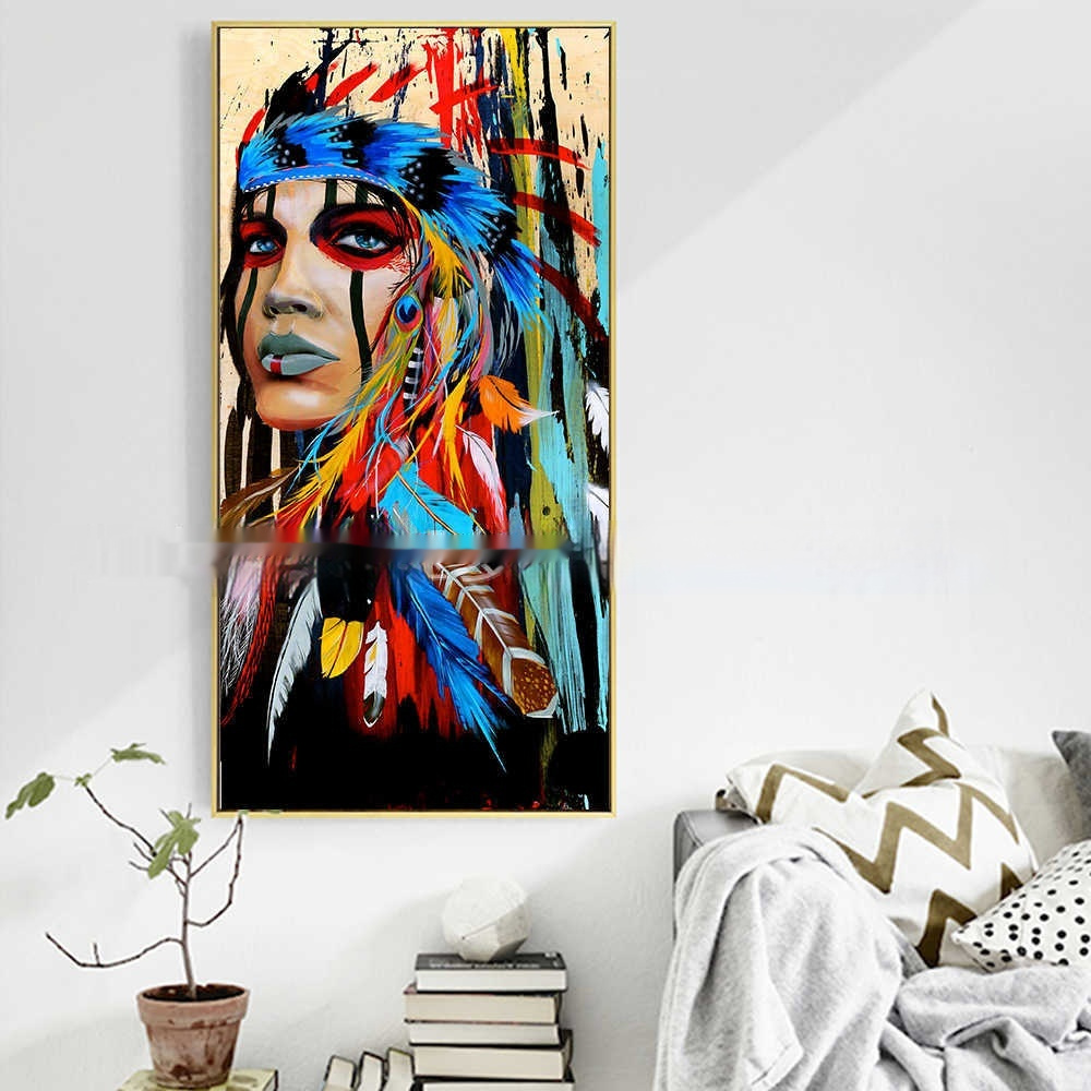 Canvas Home Airbrushed Painting For Decoration - Image 3