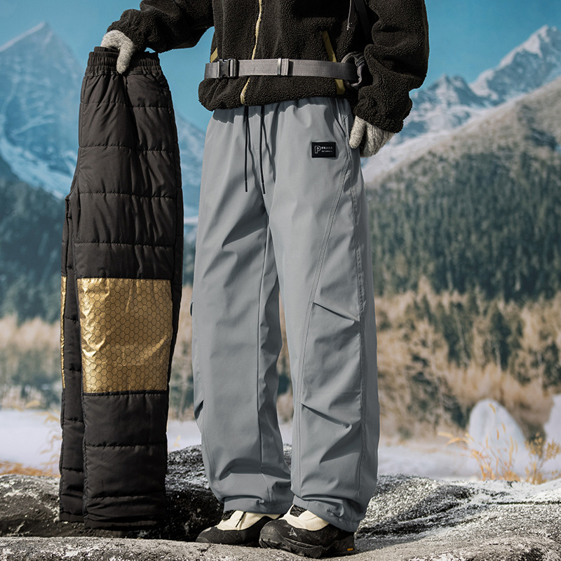 Northeast-style Warm Workwear Down Cotton Pants - Image 4