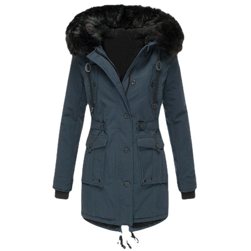 Women's Clothing Fleece-lined Thickened Women's Cotton Padded Clothing Women's Winter - Image 7