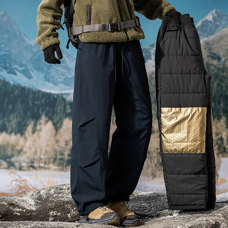 Northeast-style Warm Workwear Down Cotton Pants