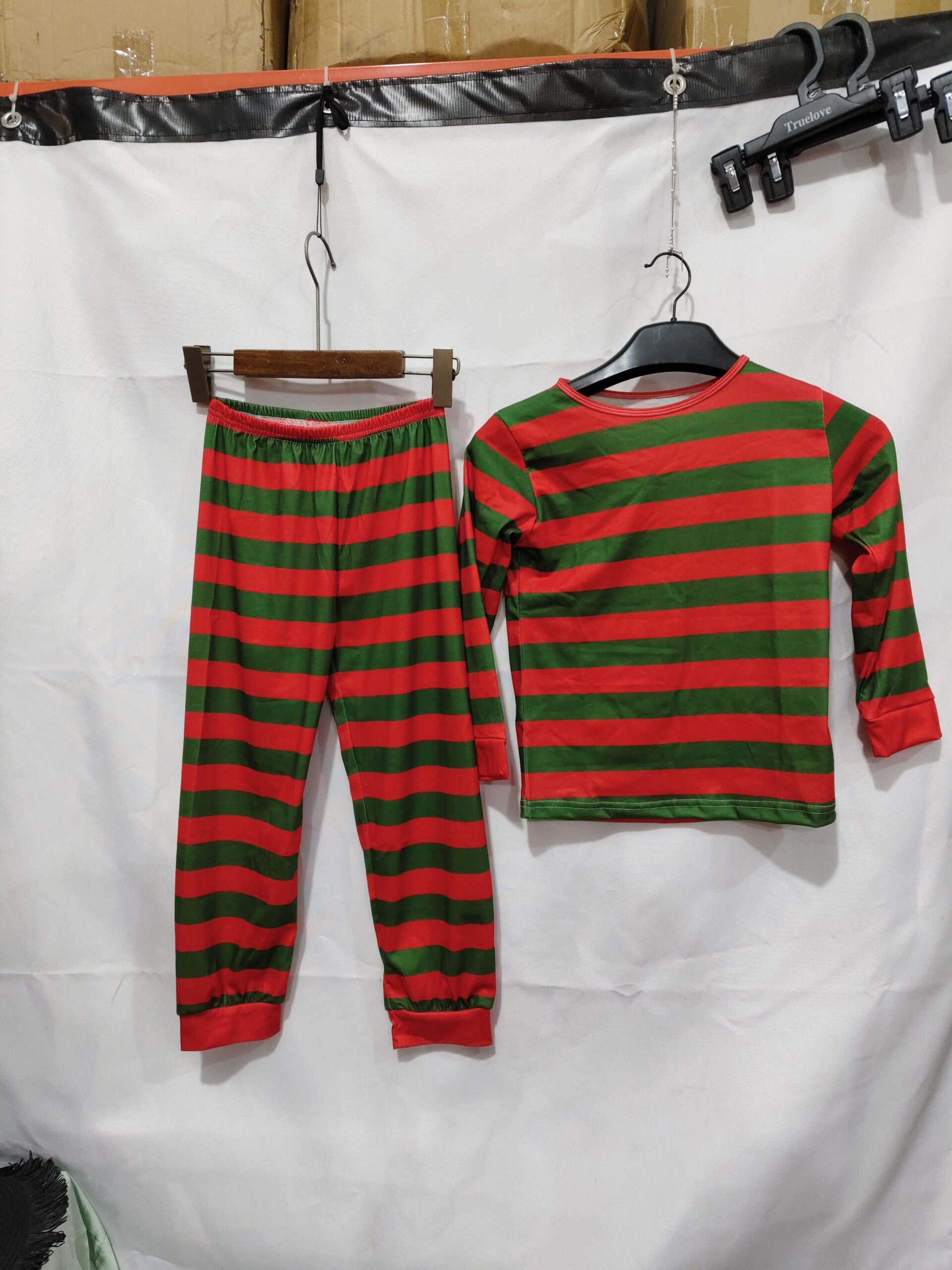 Striped Christmas Family Set Autumn Long-sleeve Loungewear - Image 4
