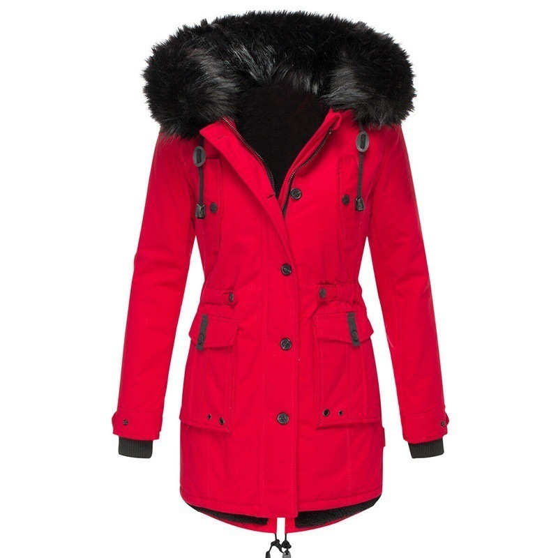 Women's Clothing Fleece-lined Thickened Women's Cotton Padded Clothing Women's Winter - Image 4