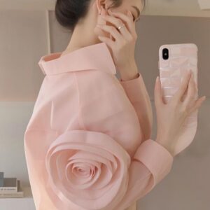 Womens French-style Elegant Dopamine Top