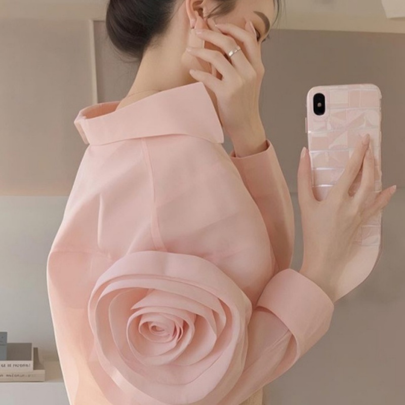 Womens French-style Elegant Dopamine Top