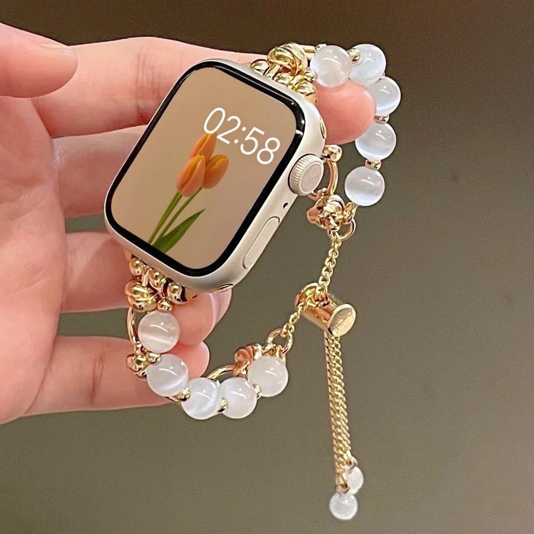 Eye Stone Crystal Bracelet Watch Strap