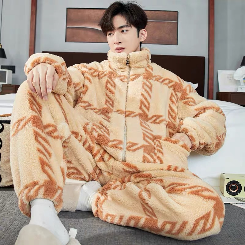 Men's Zipper Pajamas Winter Thickened - Image 4