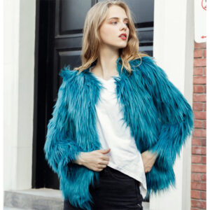 Women's Plus-size Faux Fur Coat