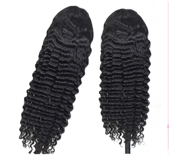 Human Hair 28 30 Deep Wave Lace Frontal Wigs 13 4 Front Wigs - Image 2