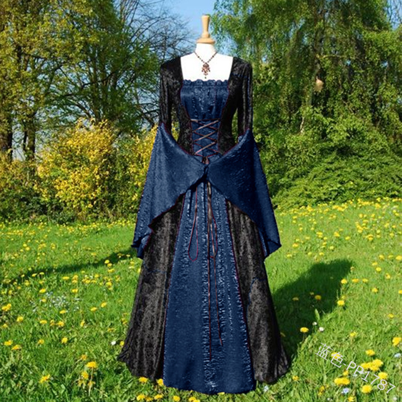 Medieval Court-style Vintage Gown Dress - Image 5