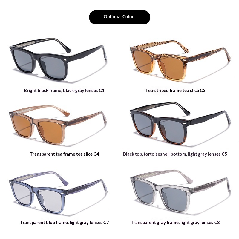 High-definition Minimalist Street-style UV-protective Sunglasses - Image 5