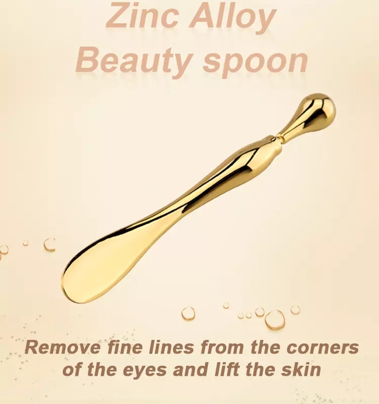 Eye Cream Stick Roller For Face Metal Spatula Puff Applicator Eye Cream Massager Facial Cream Massage Sticks Eye Metal Makeup Spatula Eye Wand 10cm - Image 7