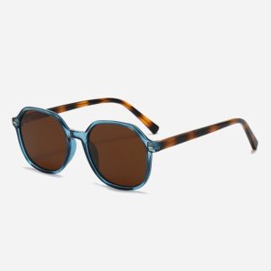 Round-frame Clip-on Sunglasses That Make Round Faces Appear Smaller With UV Protection