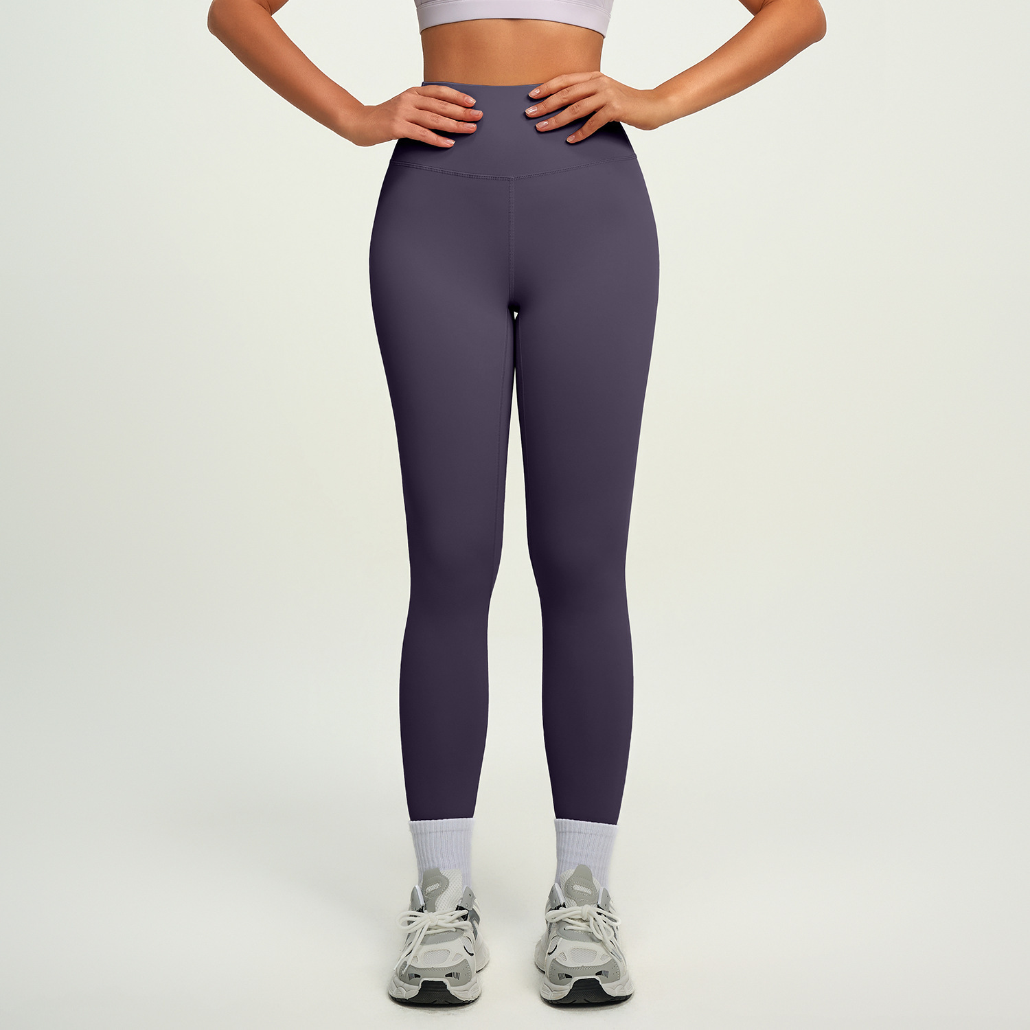 European And American-style Bare-skin High-waisted Butt-lifting Yoga Pants - Image 2