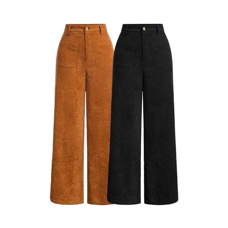Spring And Autumn Retro Straight-leg Corduroy Pants - Image 10